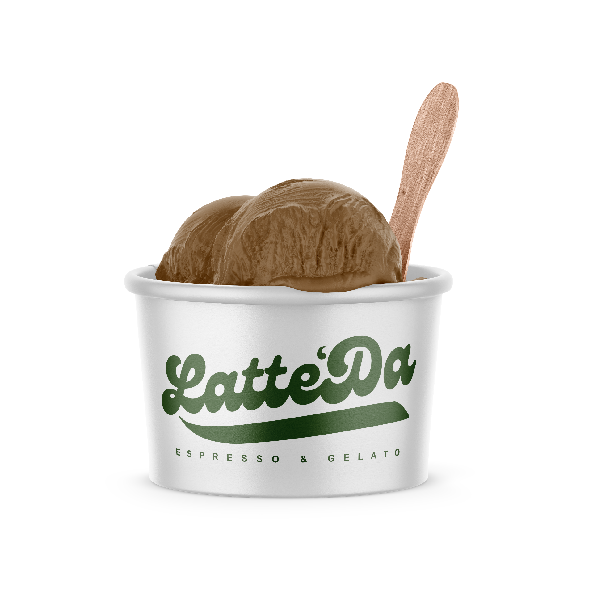 Latte'Da gelato cup — affogato dessert pairing for weddings